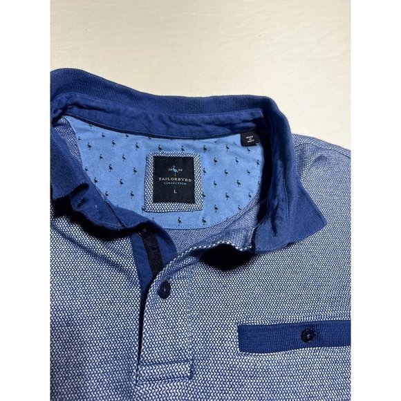 Blue Tayiorbyrd Polo Size Large - Picture 7 of 7